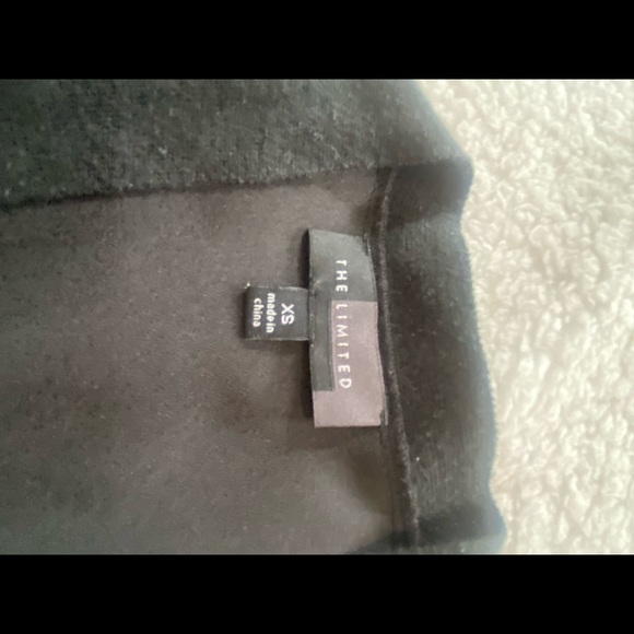 The Limited Open Front Sweater Size XS Black & Beige Color Block Casual Career - Picture 5 of 7